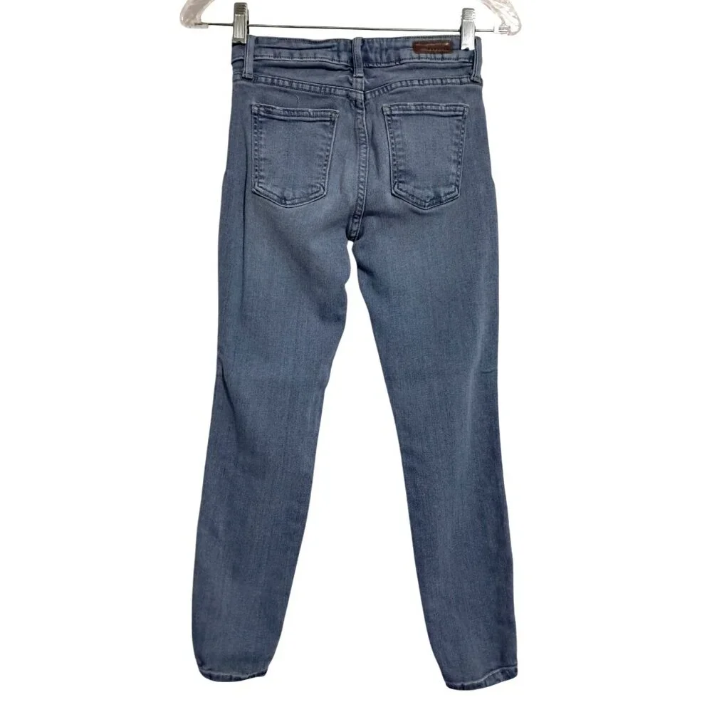 Just USA‎ Womens Skinny Fit Mid-Rise Blue Denim Jeans Sz 25 USA Grunge